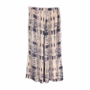 Elevenses Boho Fisher Tie Palazzo Pants Yoga Zip M